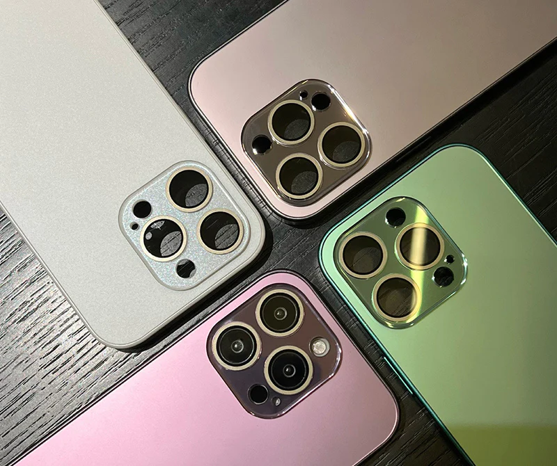 Προστατευτική θήκη iPhone από ηλεκτρολυμένη ματ ακρυλική γυάλινη επιφάνεια