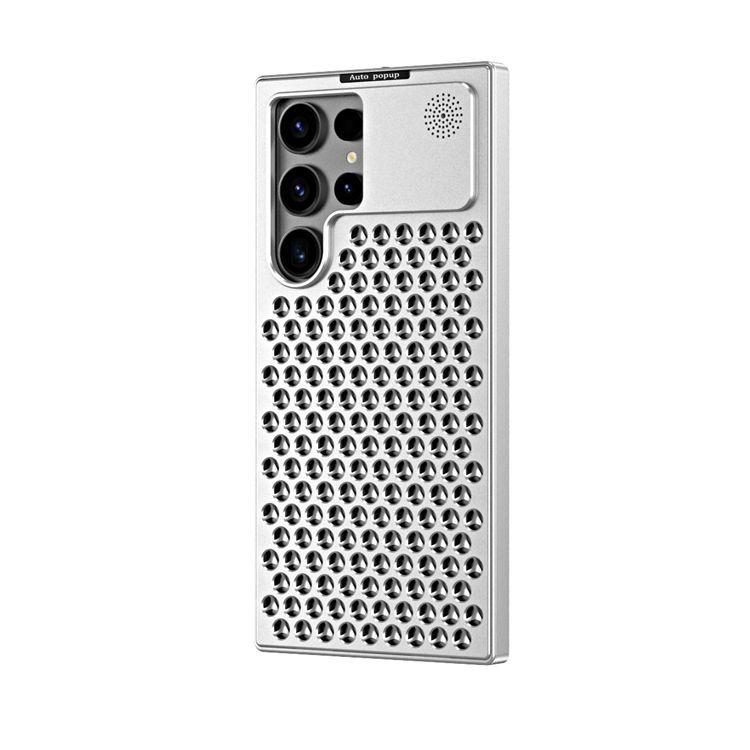 Titanium alloy mobile phone case, aromatherapy cooling case for Apple and Samsung, titanium alloy anti-fall mobile phone protective cover