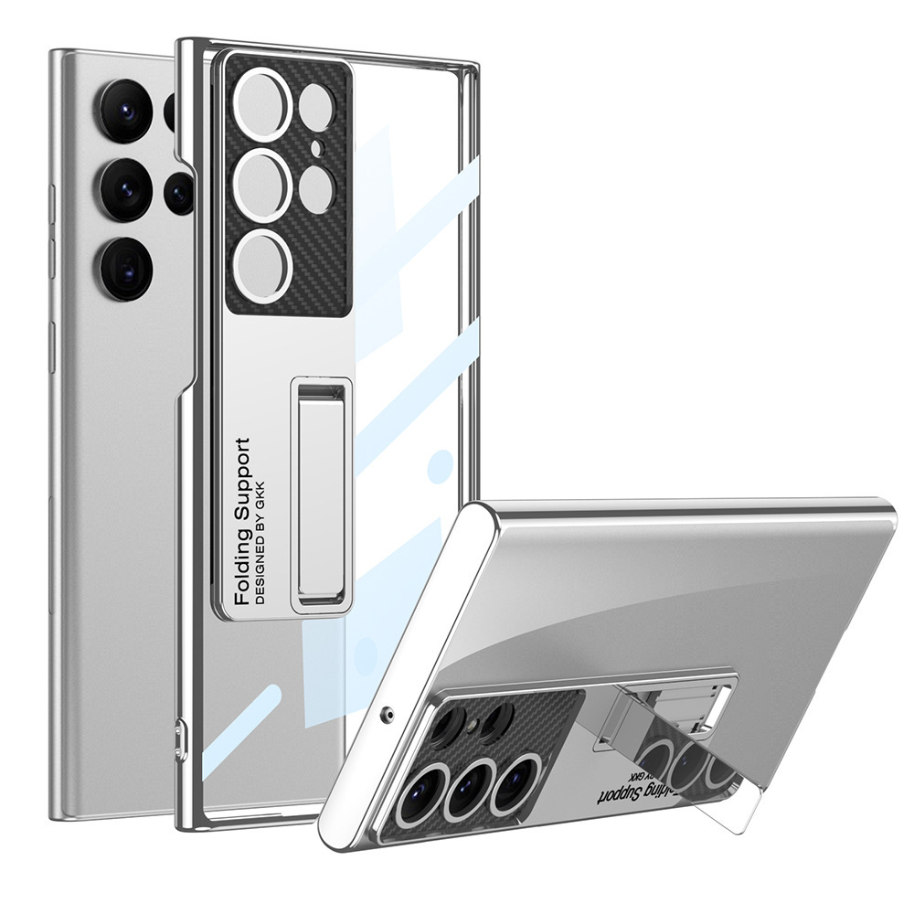 Husă transparentă pentru telefon cu acoperire moale cu braț magnetic p