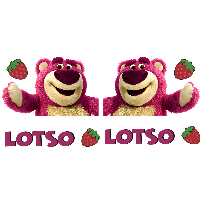 Αυτοκόλλητο Strawberry Bear Cartoon Cute Cartoon Body Latte Scratch Car Scratch που καλύπτει Αυτοκόλλητο Strawberry Bear Car Διακοσμητικό αυτοκόλλητο