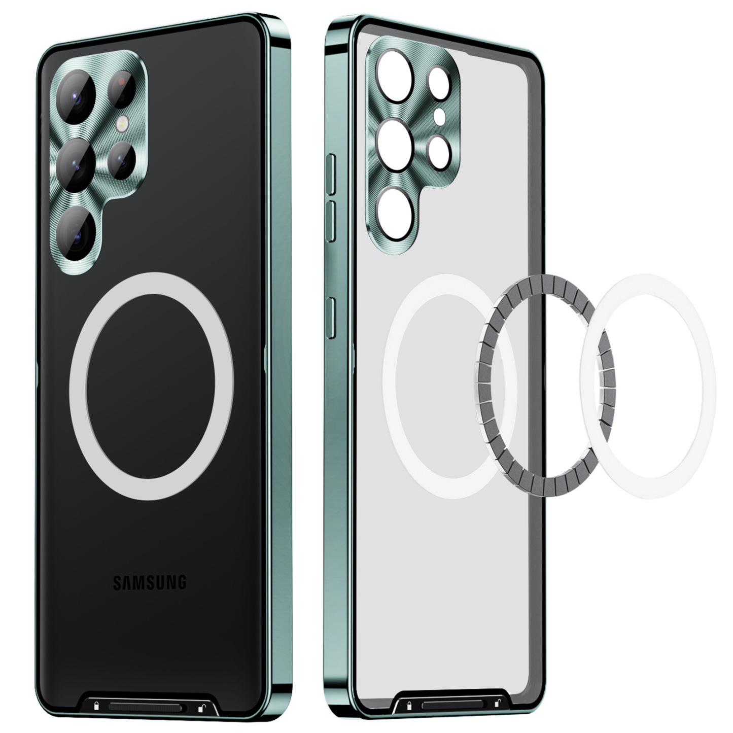 Μαγνητική μεταλλική θήκη Magsafe για Samsung Galaxy S24 S23 S22 S21 Ultra Plus Note20 Ultra