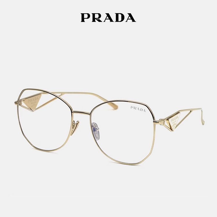 PRADA🕶️okulary antypromieniowe i anty-UV w złotej oprawce