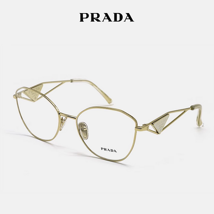 PRADA🕶️okulary antypromieniowe i anty-UV w złotej oprawce