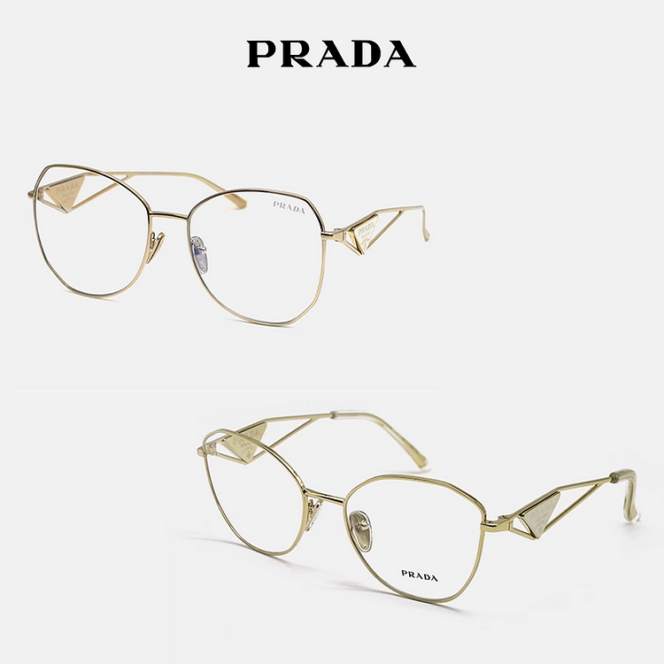 PRADA🕶️okulary antypromieniowe i anty-UV w złotej oprawce