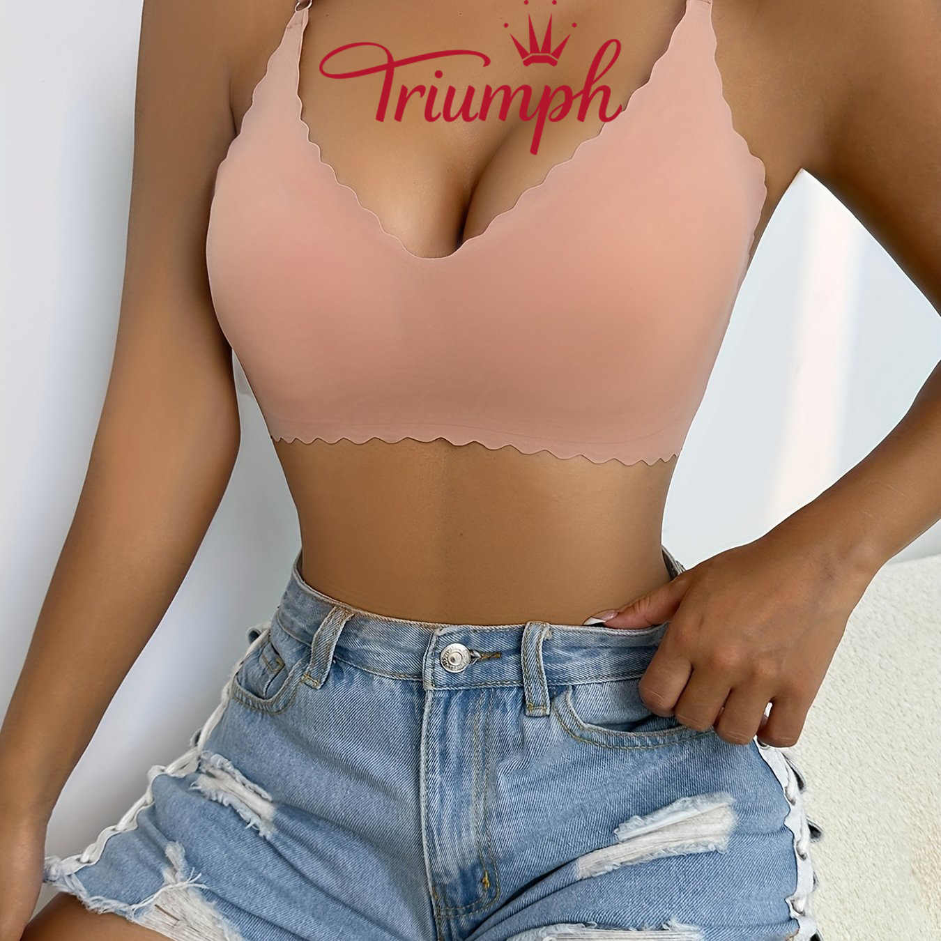 [3 κομμάτια. 43 €] Δαντελένιο σουτιέν Triumph [75-105]