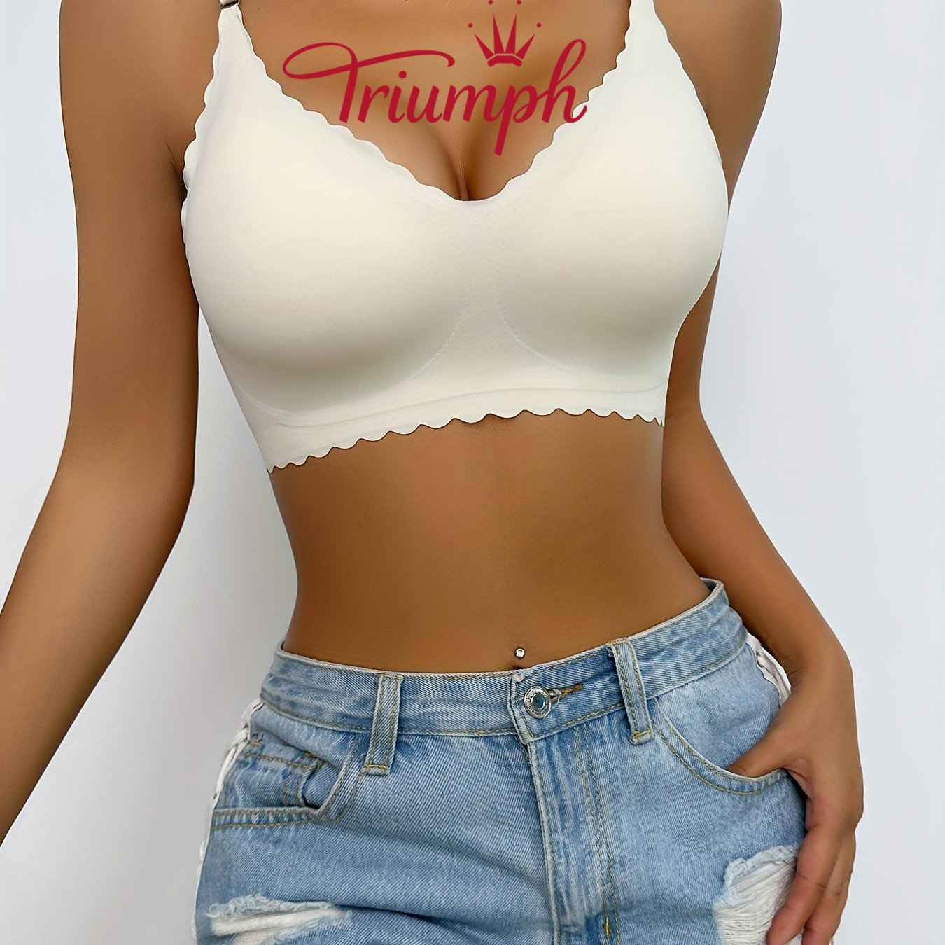 [3 κομμάτια. 43 €] Δαντελένιο σουτιέν Triumph [75-105]