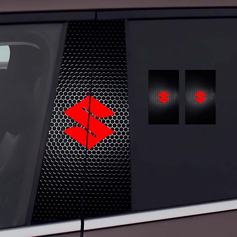 Autocolant pentru stâlp central auto Decorație creativă personalizată Film de protecție rezistent la zgârieturi și uzură pentru modificarea stâlpului BC [pereche]