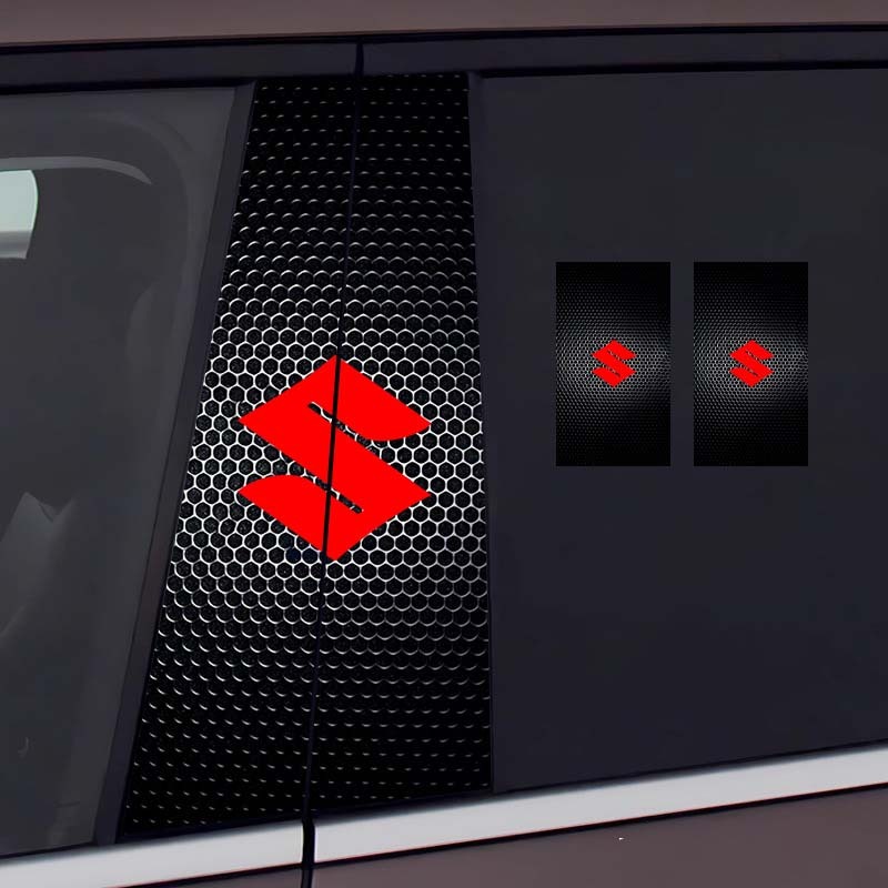 Autocolant pentru stâlp central auto Decorație creativă personalizată Film de protecție rezistent la zgârieturi și uzură pentru modificarea stâlpului BC [pereche]
