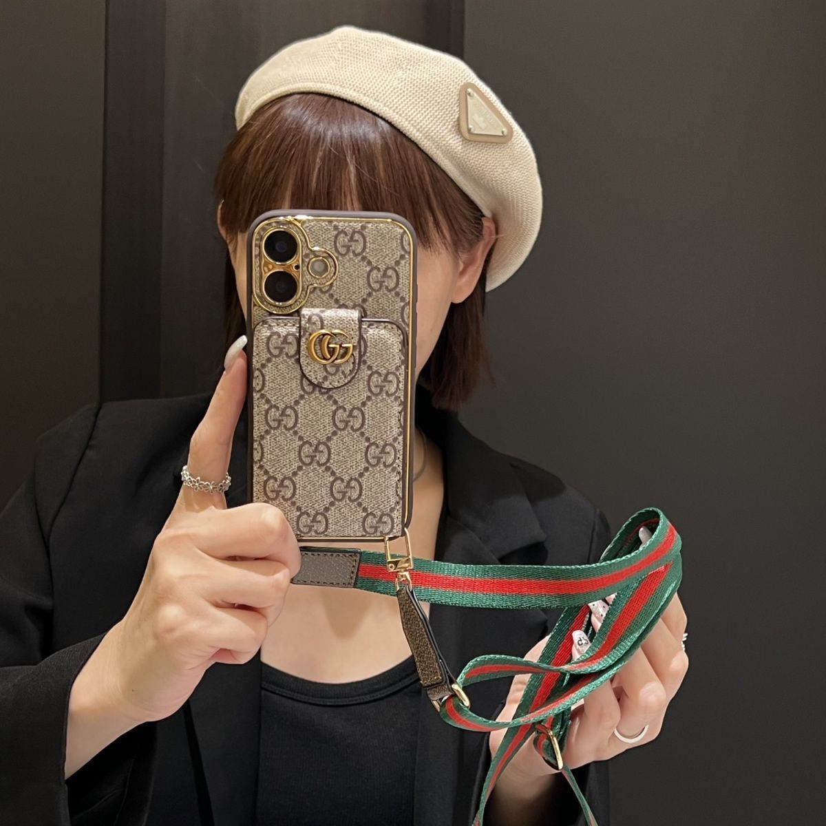 Etui na telefon komórkowy LV cross-body Apple 16 pro max iPhone 11/12/13/14 luksusowe 15Pro