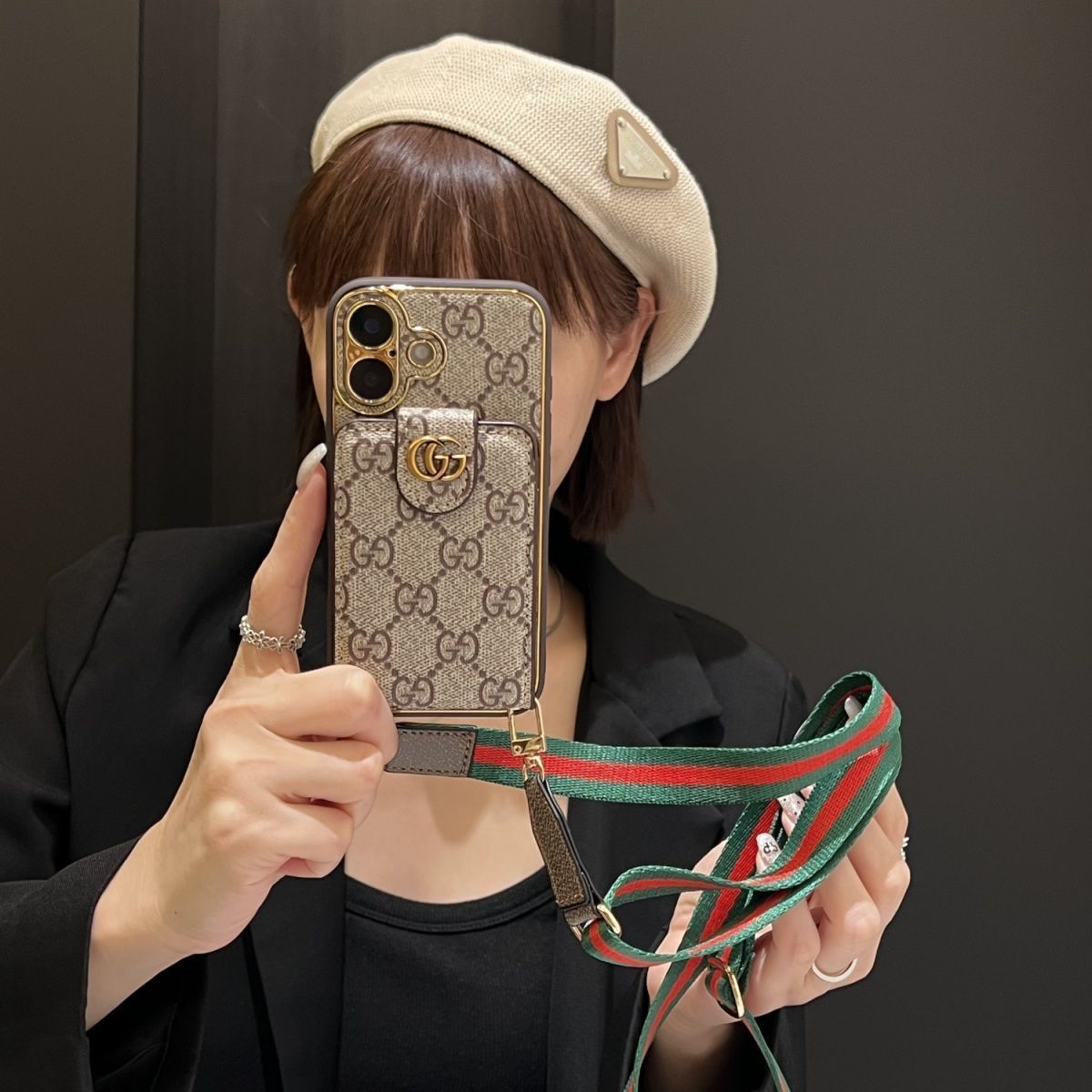 Etui na telefon komórkowy LV cross-body Apple 16 pro max iPhone 11/12/13/14 luksusowe 15Pro