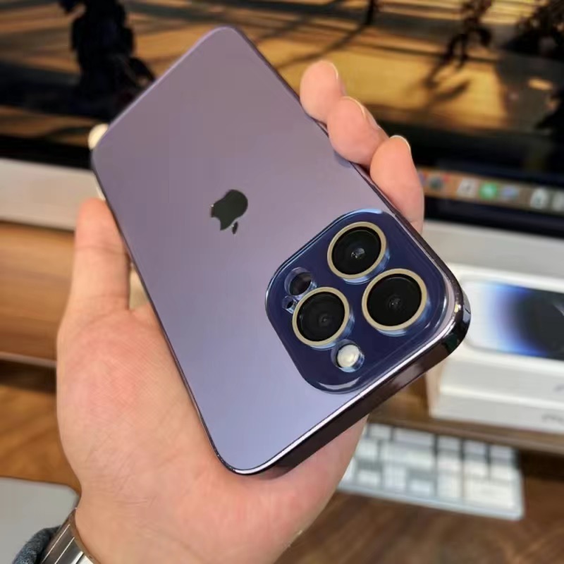 Προστατευτική θήκη iPhone από ηλεκτρολυμένη ματ ακρυλική γυάλινη επιφάνεια
