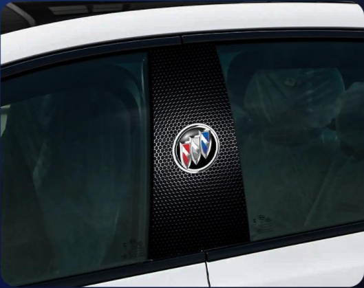 Autocolant pentru stâlp central auto Decorație creativă personalizată Film de protecție rezistent la zgârieturi și uzură pentru modificarea stâlpului BC [pereche]