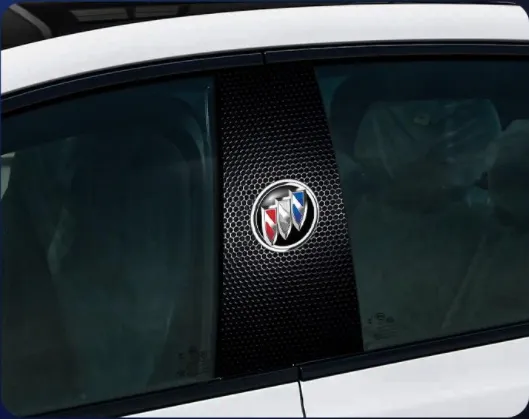 Autocolant pentru stâlp central auto Decorație creativă personalizată Film de protecție rezistent la zgârieturi și uzură pentru modificarea stâlpului BC [pereche]