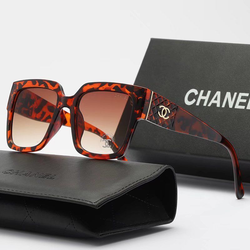 Γνήσια γυαλιά ηλίου CHANEL 2024【Θήκη γυαλιών + ποτήρια】