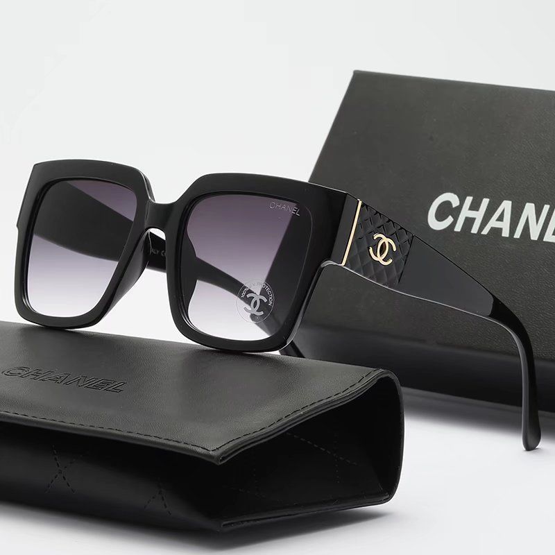 Γνήσια γυαλιά ηλίου CHANEL 2024【Θήκη γυαλιών + ποτήρια】