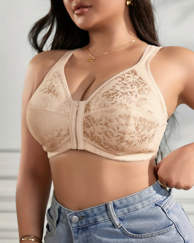 Triumph® 4 részes szett 🤍 Plus Size elöl nyitható, teljes kosaras, merevítő nélküli melltartó