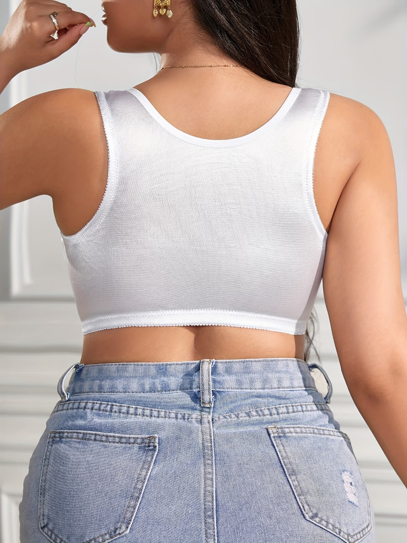 Triumph® 4 részes szett 🤍 Plus Size elöl nyitható, teljes kosaras, merevítő nélküli melltartó