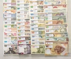 100 Different Paper Money From World 100 Countries Regions Banknotes Collection