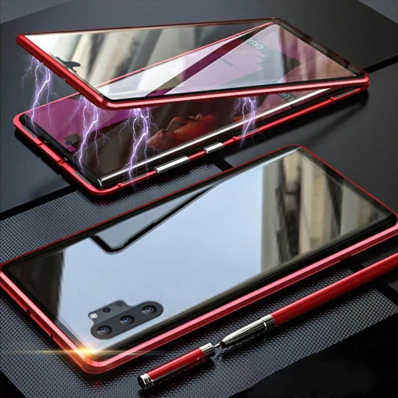 🔥 Θήκη τηλεφώνου Samsung από μαγνητικό σκληρυμένο γυαλί διπλής όψεως