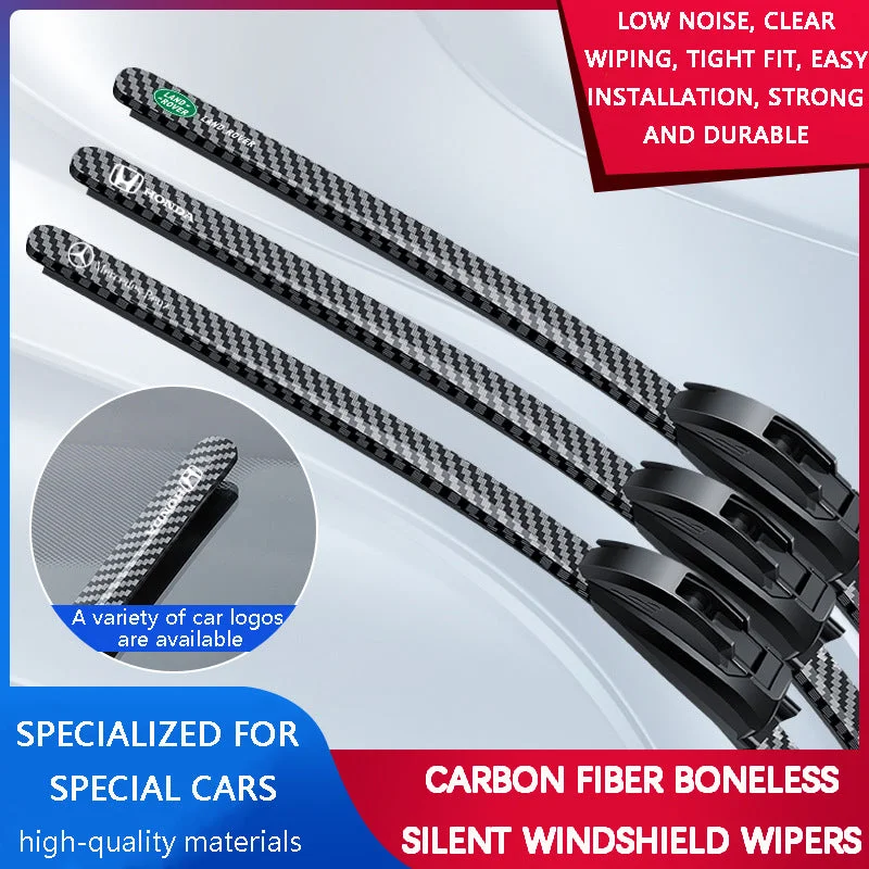 Carbon Fiber Boneless Silent Windshield Wipers �C Make your driving stylish, quiet and clear!