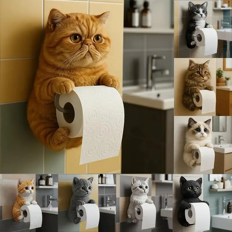 🐱Προσομοίωση θήκης χαρτιού υγείας γάτας