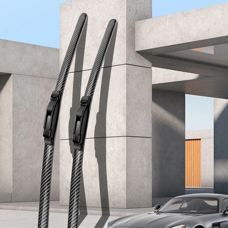 Carbon Fiber Boneless Silent Windshield Wipers �C Make your driving stylish, quiet and clear!