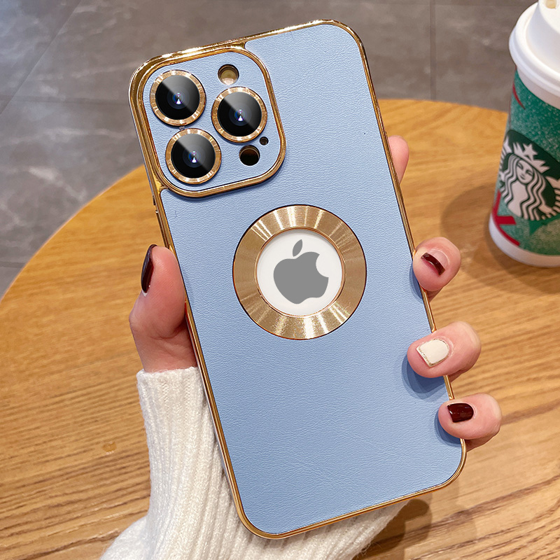Electroplating iPhone Case with Camera Lens Protector Film