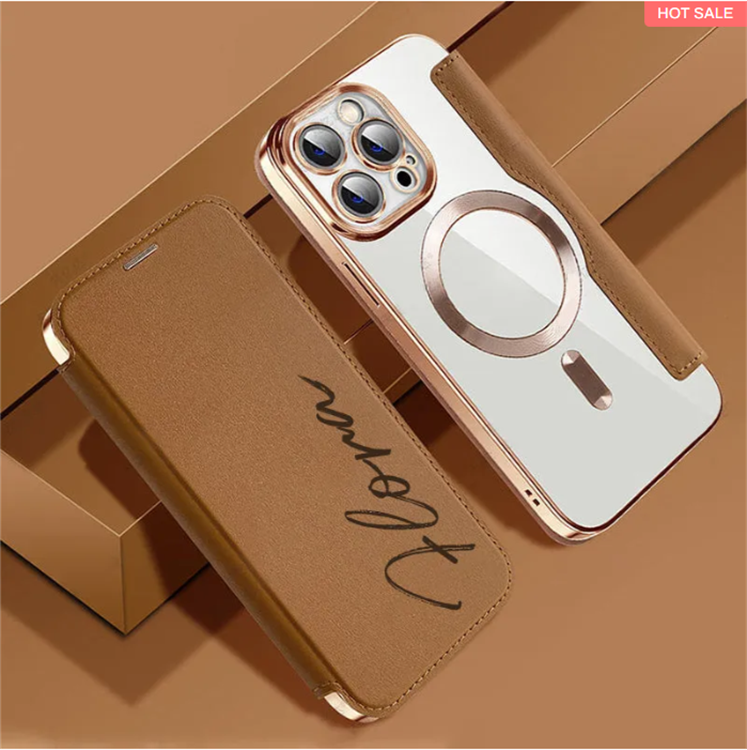 ??Aplicabil pentru telefoanele Samsung ?i Apple??Hus? pentru telefon din piele natural?