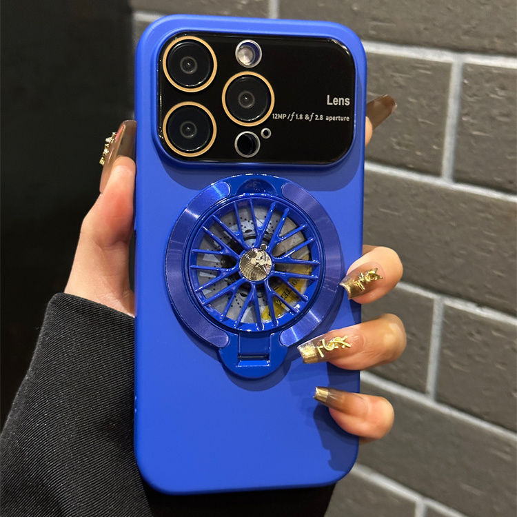 Rotating gyro decompression magnetic holder Apple phone case, high-end, all-inclusive anti-fall