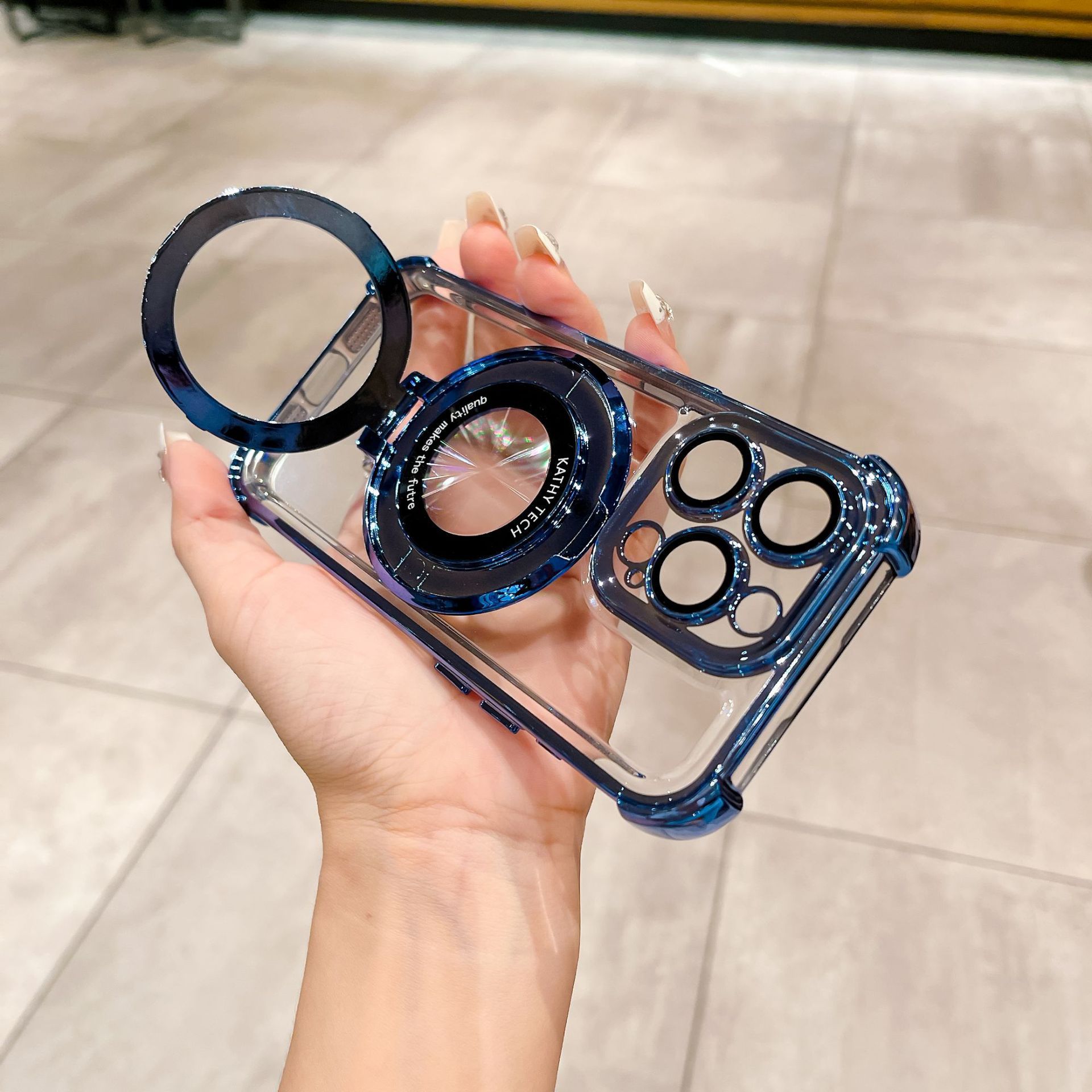 Πολυτελής επιμεταλλωμένη μαγνητική θήκη τηλεφώνου, κατάλληλη για όλες τις σειρές iPhone, με φιλμ φακού HD προσαρτημένη στη θήκη!