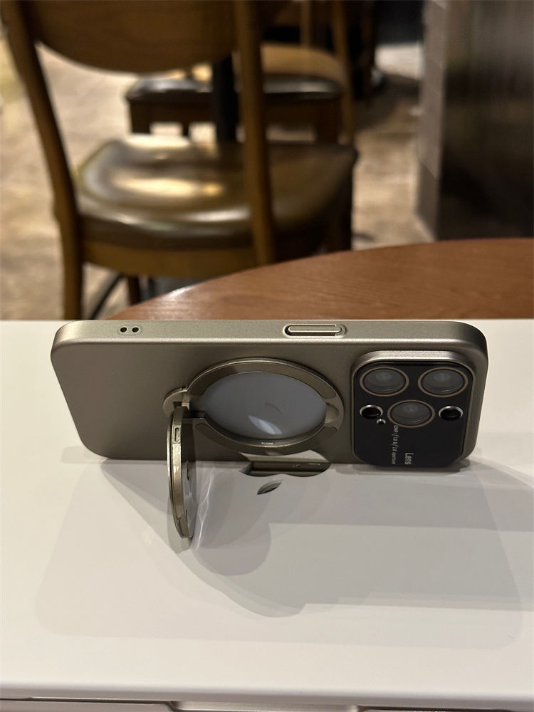 Rotating gyro decompression magnetic holder Apple phone case, high-end, all-inclusive anti-fall