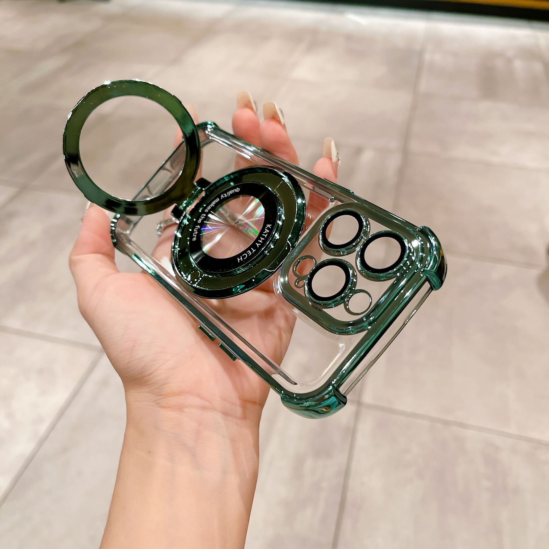 Πολυτελής επιμεταλλωμένη μαγνητική θήκη τηλεφώνου, κατάλληλη για όλες τις σειρές iPhone, με φιλμ φακού HD προσαρτημένη στη θήκη!