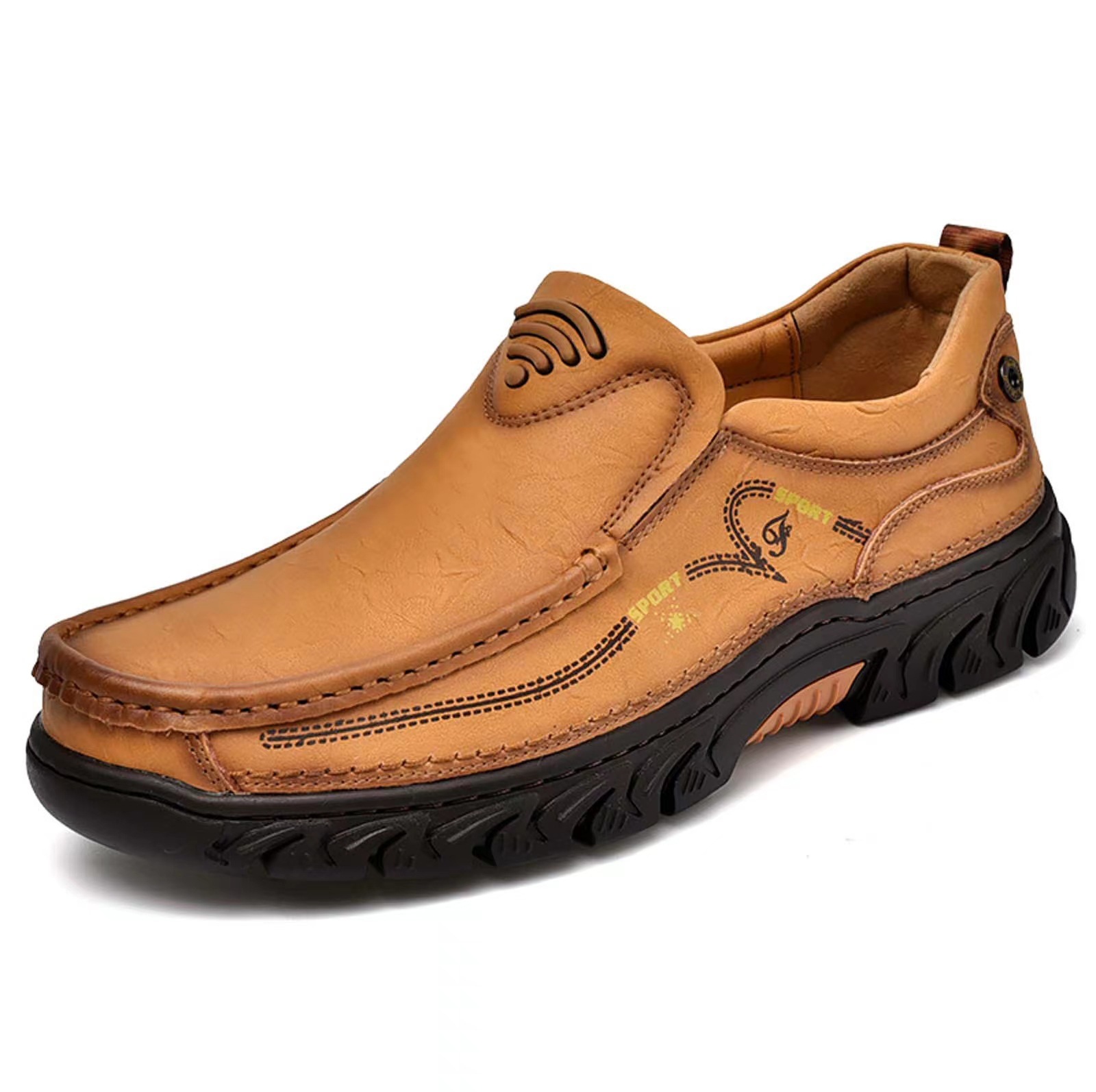 🔥Heißer Verkauf🎁 - 50 % RABATT 🎉 Wasserdichte, rutschfeste, lässige Herren-Loafer aus echtem Leder