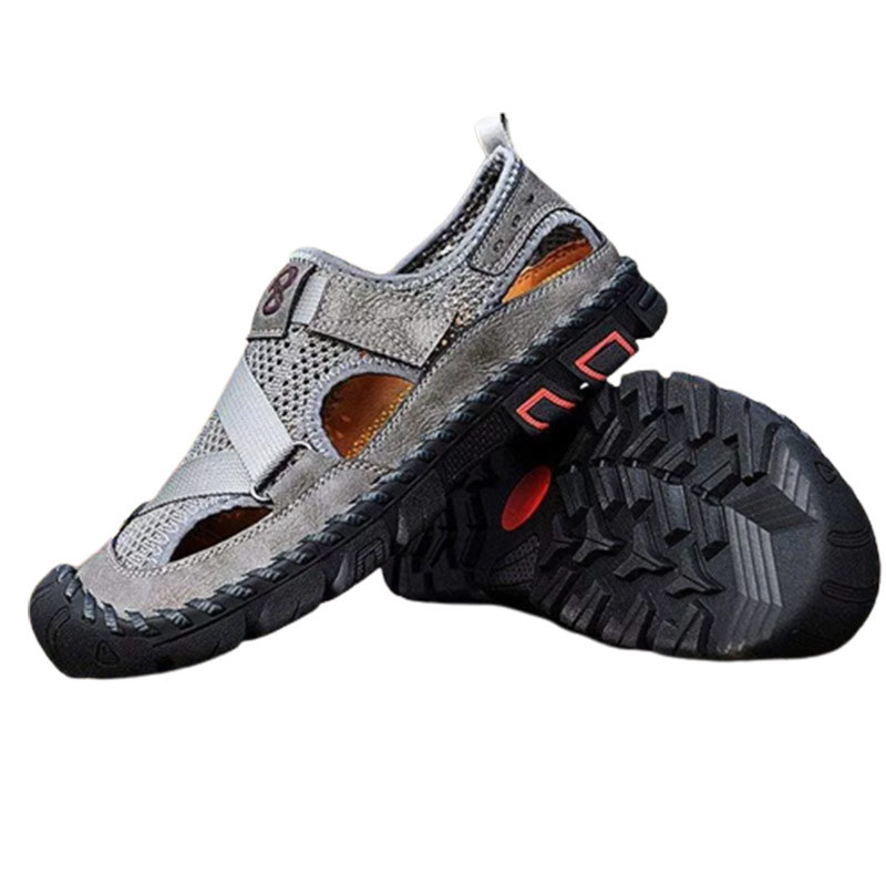 Men's Outdoor Wading Beach Shoes Mesh Non-slip Hole Sandals