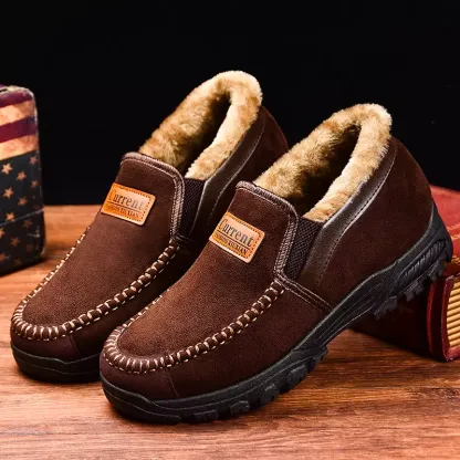 Men's Good arch support Outdoor Warm Lightweight Walking Slip On Sneakers