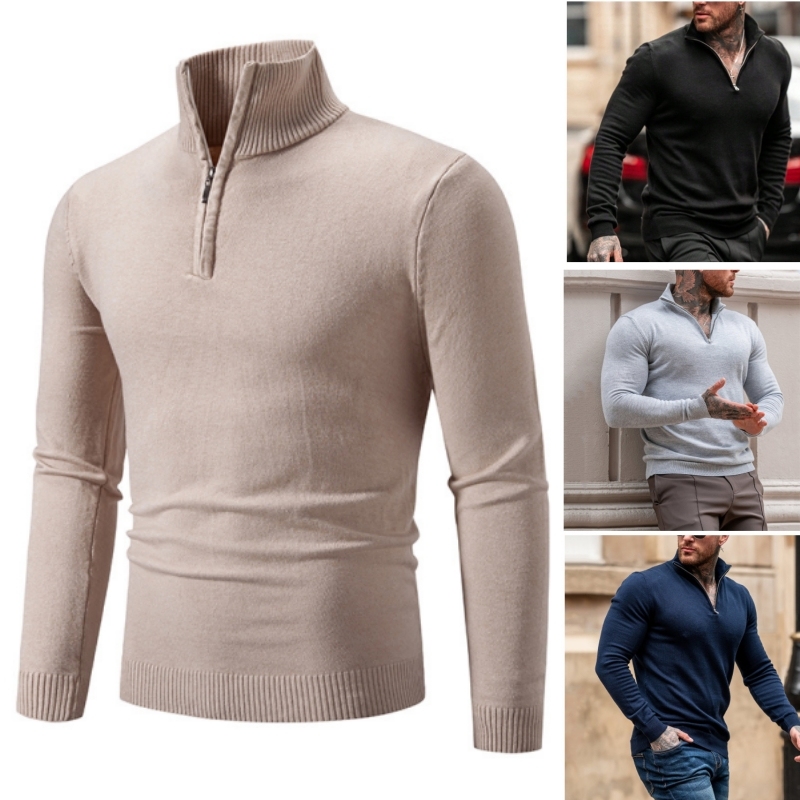 Men's New Cashmere Collar Pullover Shirt