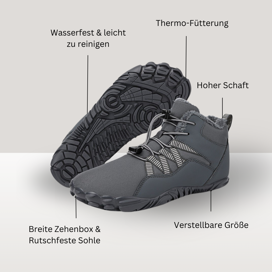 Orthopädische Thermo-Barfußschuhe für Herbst & Winter