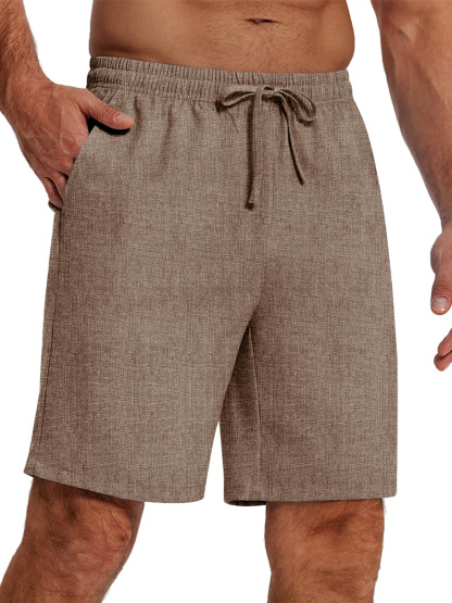 🔥 ABVERKAUF 🔥Lässige Herren-Shorts mit Kordelzug in einfarbiger Optik für jeden Tag