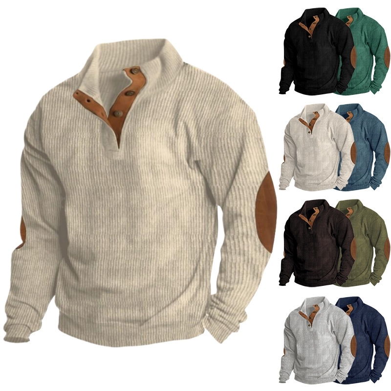 🔥Last Day 90% OFF🔥Men's Outdoor Casual Stand Collar Long Sleeve Swea
