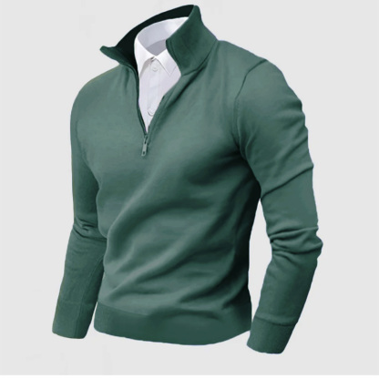 Men's Business Cashmere Outdoor Three-Quarter Zipper Sweater