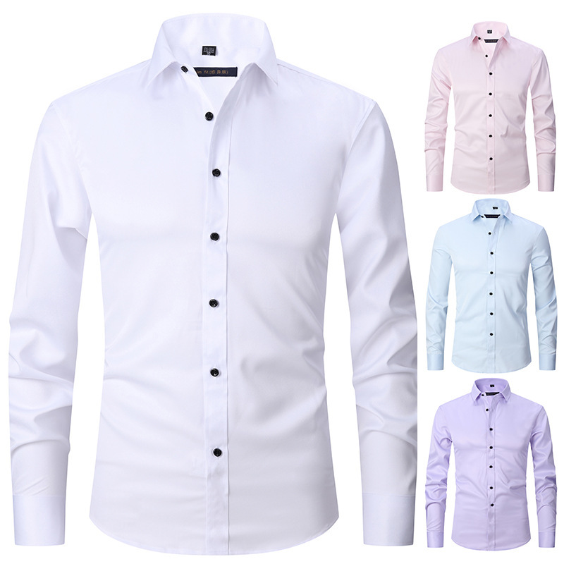 🔥Plus Size (S~8XL) Men's Shirts🔥Breathable High Elasticity Anti Wrinkle Shirt