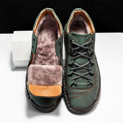 Roman High Shoes - Men Casual Leather Vintage Hand-stitching Ankle Boots