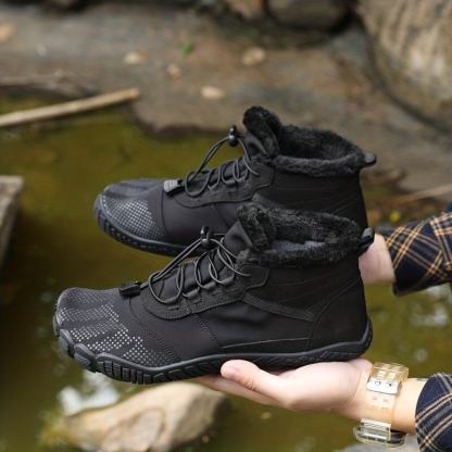 Herren Komfort Winter Warm Fleece Gefüttert Warme Schuhe Outdoor Wasserdicht Rutschfest Stiefeletten