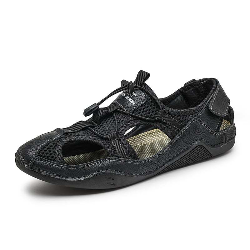 Men's Genuine Leather Non-slip Sandals - Perfect for Outdoor Walking and Hiking