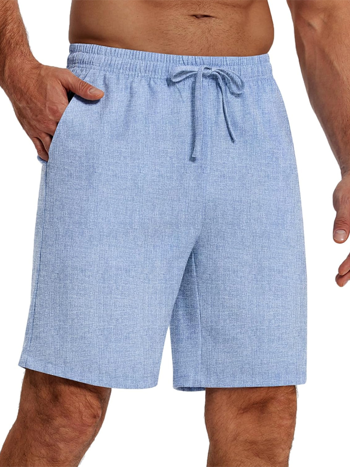 🔥 ABVERKAUF 🔥Lässige Herren-Shorts mit Kordelzug in einfarbiger Optik für jeden Tag