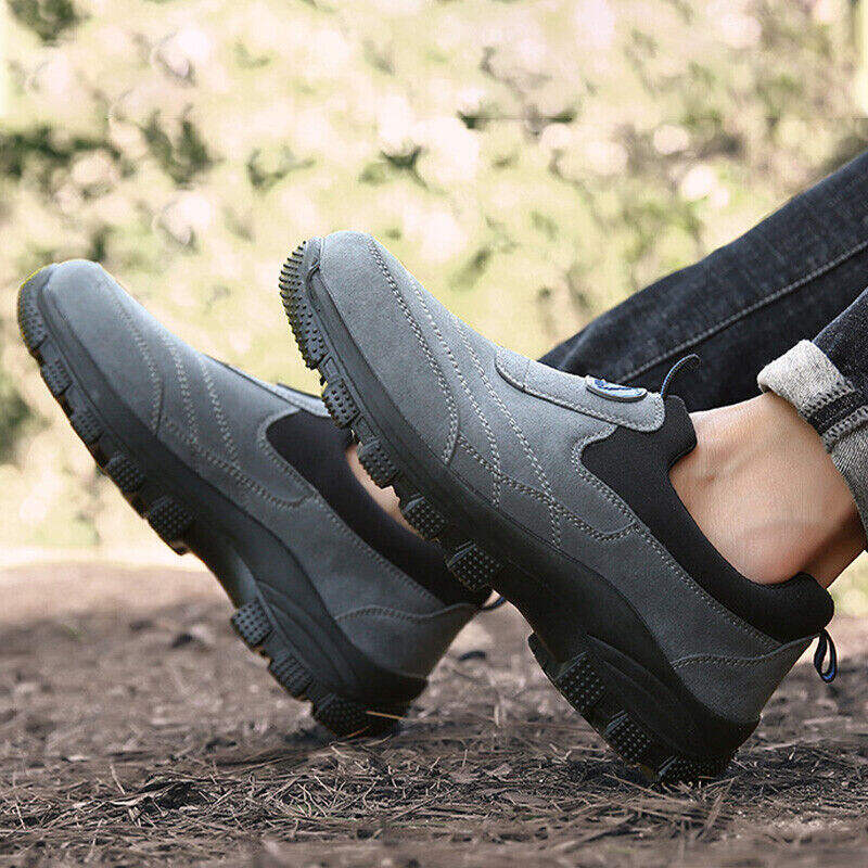 🔥Bestseller – Männer Outdoor wasserdichte Leder Wildleder Schuhe Casual Walking Wanderschuhe