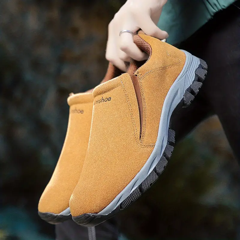 🔥Bestseller - Leichte orthopädische Wanderschuhe zum Hineinschlüpfen aus echtem Leder für Herren