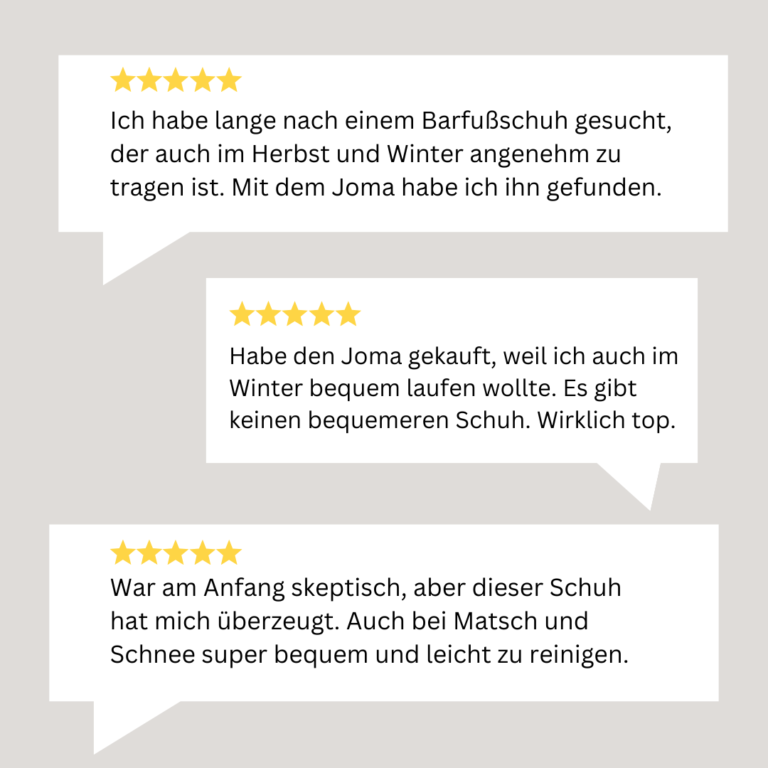 Orthopädische Thermo-Barfußschuhe für Herbst & Winter