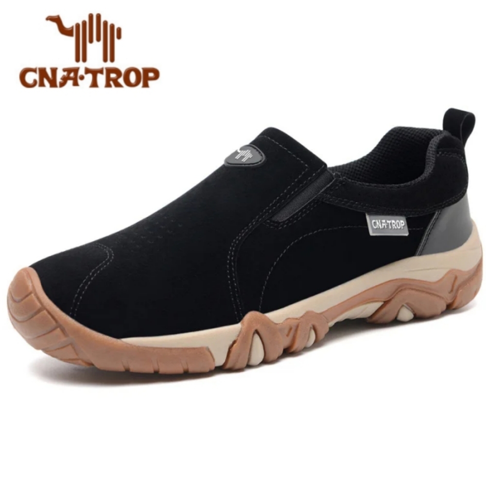 🔥Bequeme Outdoor-Slipper für Herren zum Gehen, bequeme Ledersneaker zum Wandern