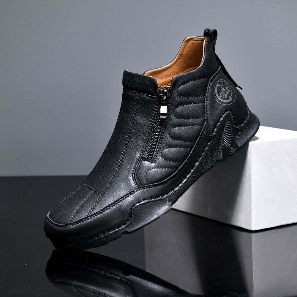 🔥Last Day Promotion 70% OFF🎁Men's Waterproof Orthopedic Walking Shoes, Improve Posture, Pain Free, Easy On Off, For Riding Driving and Daily Commutes